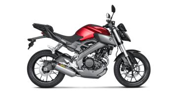 Akrapovic Racing Line Titanium Volledig Uitlaat Systeem met E-keur Yamaha MT-125 2014 > 2019